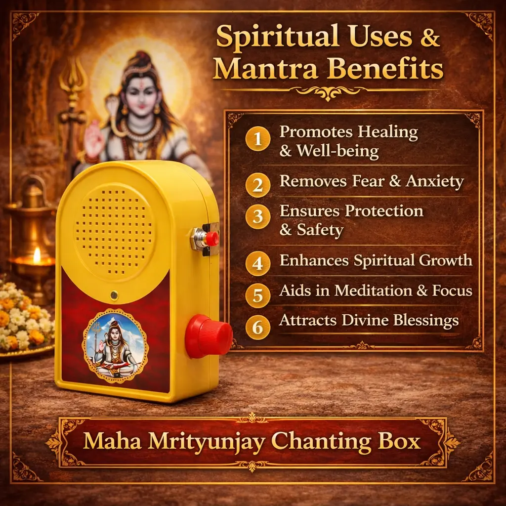 Maha Mritunjay Mantra Chanting Box features