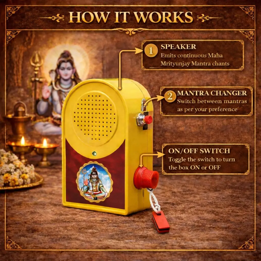 Maha Mritunjay Mantra Chanting box how it works 